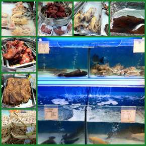 Fotografando no supermercado.