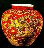 Vaso de porcelana Dinastia Ming.