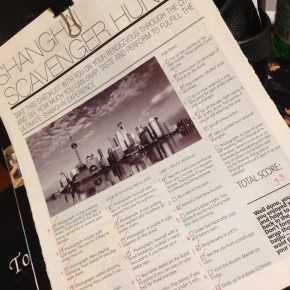 Caça ao tesouro em&nbsp;Shanghai.