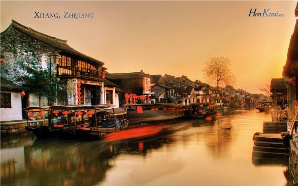 El antiguo poblado de Xitang, localizado en el distrito Jiashan, ciudad de Jiaxing, provincia de Zhejiang,