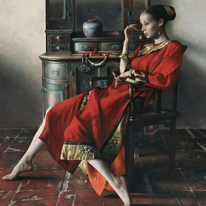 Lu Jianjun, Retrato de mulher chinesa.