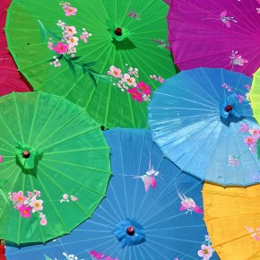 As lindas sombrinhas&nbsp;chinesas