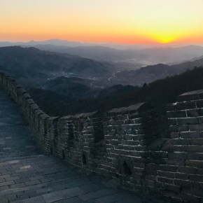 Beijing – Pôr do sol na muralha da&nbsp;China